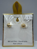 18K Gold Filled Ball Earrings