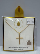 Load image into Gallery viewer, 18K Gold Filled Cross Necklace
