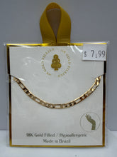Load image into Gallery viewer, 18K Gold Filled Figaro Bracelet
