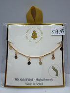 18K Gold Filled Disc Bracelet