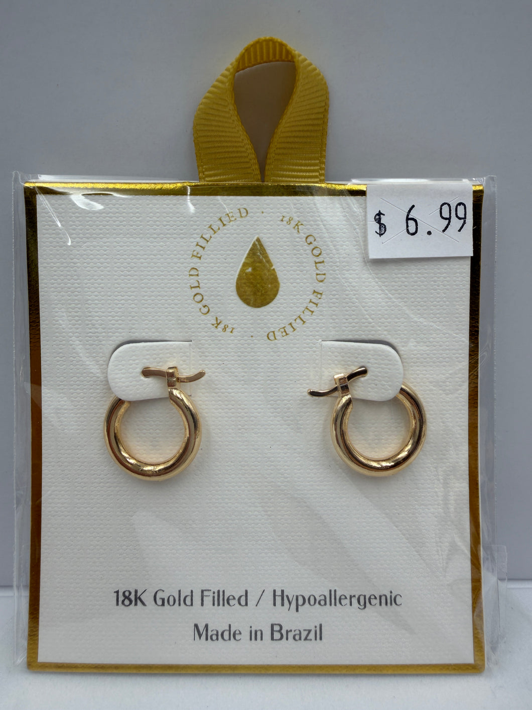 18K Gold Filled Small Hoop Earrings