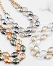 Load image into Gallery viewer, Double Layered Faceted Bead Necklace
