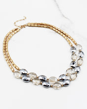 Load image into Gallery viewer, Double Layered Faceted Bead Necklace

