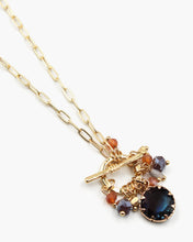 Load image into Gallery viewer, Front Toggle Crystal Charm Necklace

