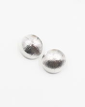 Load image into Gallery viewer, Textured Metal Dome Earrings
