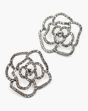 Load image into Gallery viewer, Rhinestone Flower Post Back Earrings
