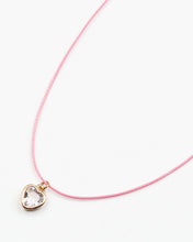 Load image into Gallery viewer, Clear Stone Heart Charm Necklace

