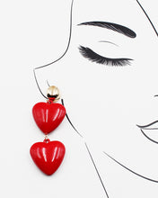 Load image into Gallery viewer, Heart Drop Earrings
