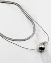 Load image into Gallery viewer, Double Layered 3D Teardrop Necklace
