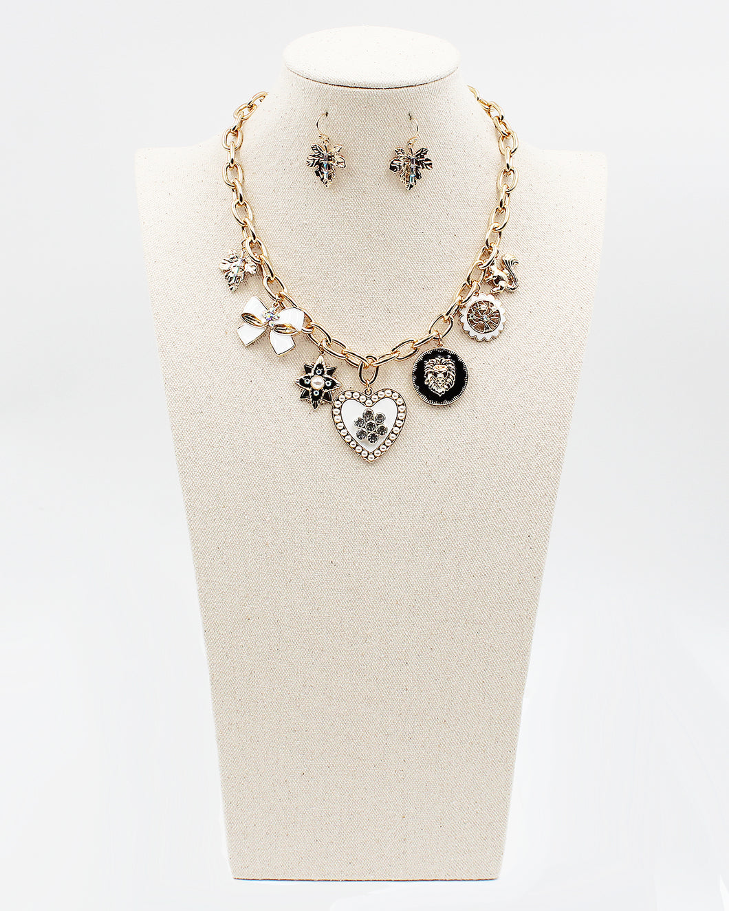 Vintage Style Assorted Charm Necklace Set