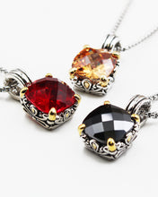 Load image into Gallery viewer, Cushion Cut CZ Pendant Necklace
