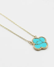 Load image into Gallery viewer, Rhinestone Edge Flower Pendant Necklace
