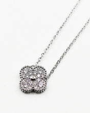 Load image into Gallery viewer, Pave Flower Pendant Necklace
