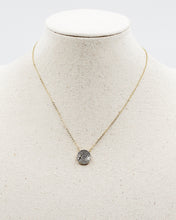 Load image into Gallery viewer, Pave Coin Pendant Necklace
