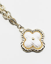 Load image into Gallery viewer, Braided Edge Flower Pendant Necklace
