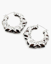 Load image into Gallery viewer, Textured Hollow Metal Statement Earrings
