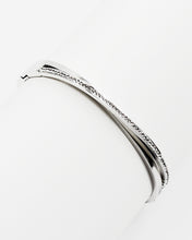 Load image into Gallery viewer, Twisted Row CZ Stone Bangle Bracelet
