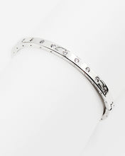 Load image into Gallery viewer, Glossy Metal Finished CZ Stone Bangle
