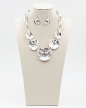 Load image into Gallery viewer, Textured Metal Link Necklace Set
