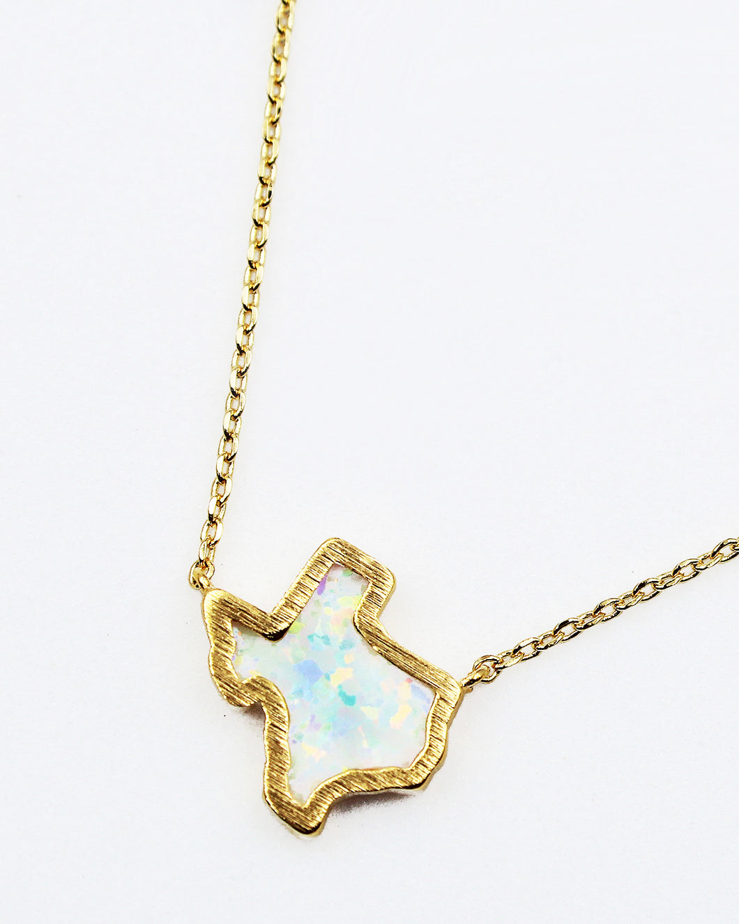 Texas Map Delicate Layering Necklace