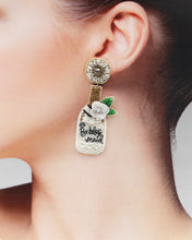Load image into Gallery viewer, &#39;Bridesmaid&#39; Champagne Bottle Earrings
