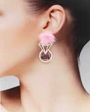 Load image into Gallery viewer, &#39;TEAM BRIDE&#39; Diamond Ring Earrings
