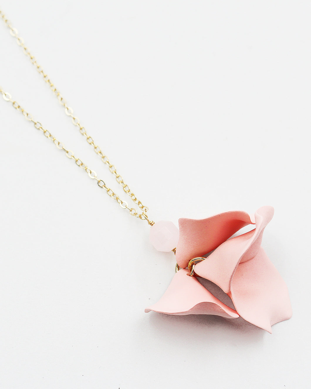 Flower Bud Pendant Necklace