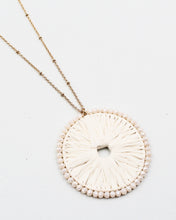 Load image into Gallery viewer, Raffia Pendant Long Strand Necklace
