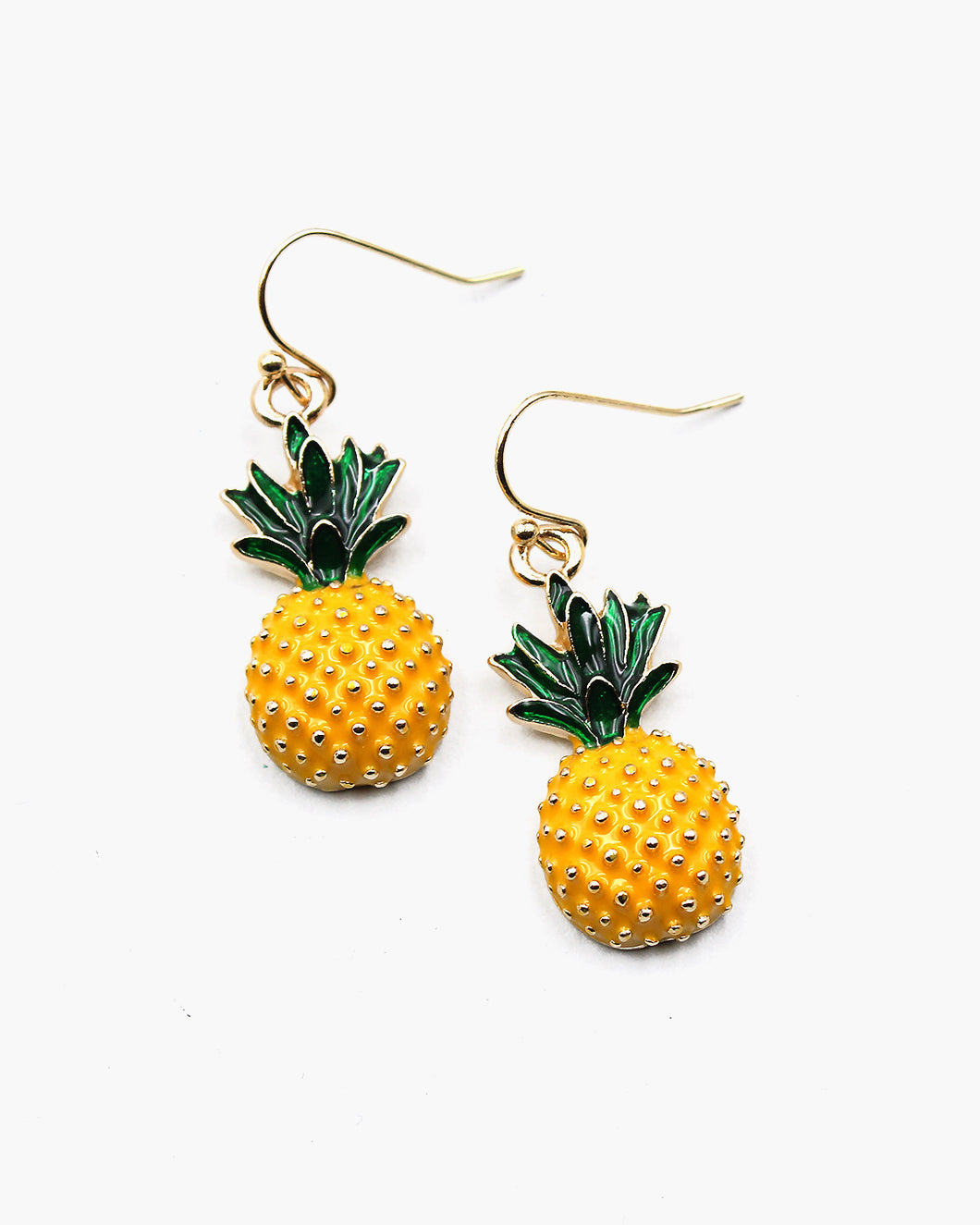 Metal Pineapple Earrings