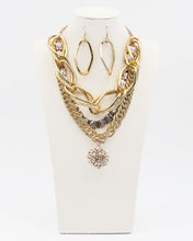 Load image into Gallery viewer, Hollow Crystal Ball Mixed Chain Necklace Set
