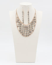 Load image into Gallery viewer, Jumbo Crystal Bib Necklace Set

