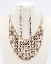 Load image into Gallery viewer, Jumbo Crystal Bib Necklace Set
