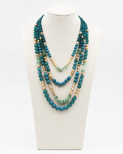 Load image into Gallery viewer, Mixed Stone Multiple Layered Necklace
