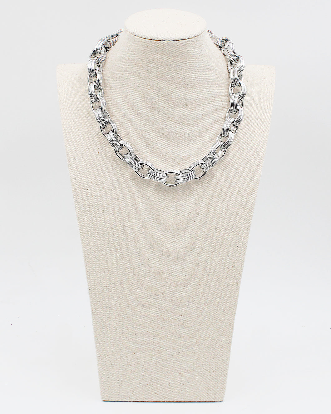 Double Link Metal Chain Necklace