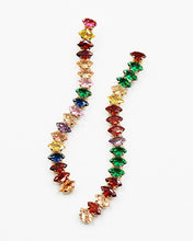 Load image into Gallery viewer, Linear Drop Jewel Stone Earrings
