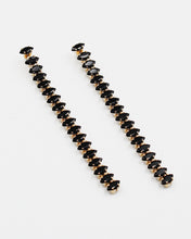 Load image into Gallery viewer, Linear Drop Jewel Stone Earrings
