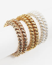 Load image into Gallery viewer, Metal Rope Double Layer Bangle Set
