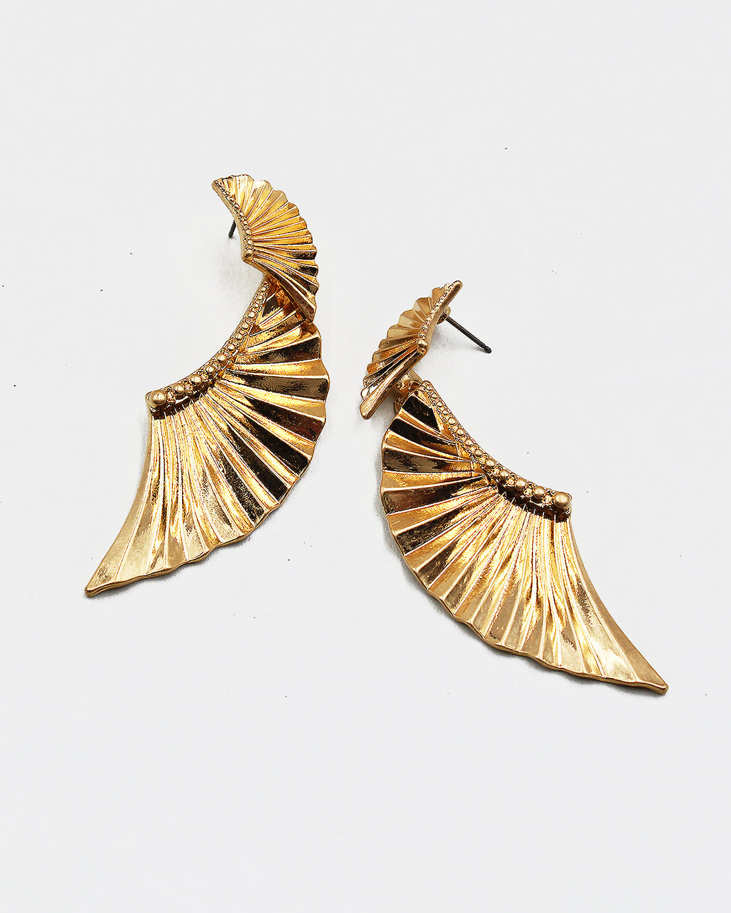 Metal Wing Dangle Earrings