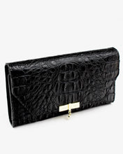 Load image into Gallery viewer, Croc Textured Leather Wallet
