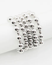Load image into Gallery viewer, Shiny Metal Ball Bracelet Set
