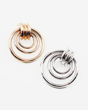 Load image into Gallery viewer, Metal Ring Post Back Earrings
