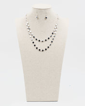 Load image into Gallery viewer, Double Layered Coin Beaded Necklace Set
