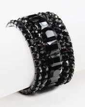 Load image into Gallery viewer, Faceted Crystal Stone Layered Bracelet Set
