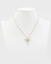 Load image into Gallery viewer, Pearl Beaded Pendant Bow Necklace
