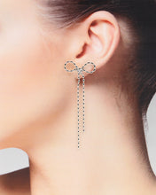 Load image into Gallery viewer, Bow Drop Beaded Dangle Earrings
