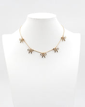 Load image into Gallery viewer, Multiple Bow Gold Necklace
