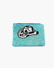 Load image into Gallery viewer, &quot;Let&#39;s Go Girls&quot; Cowboy Hat Beaded Coin Pouch
