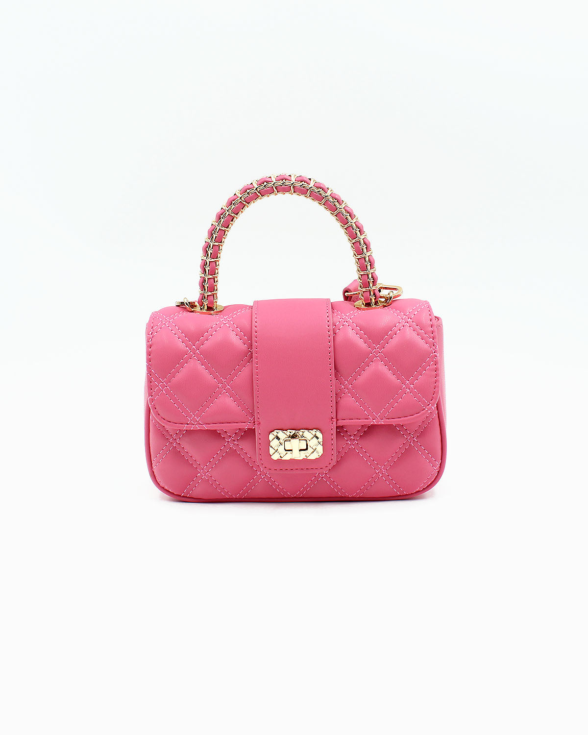 Quilted Shoulder Chain Pink Purse – Sam Moon Trading