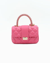 Load image into Gallery viewer, Quilted Shoulder Chain Pink Purse
