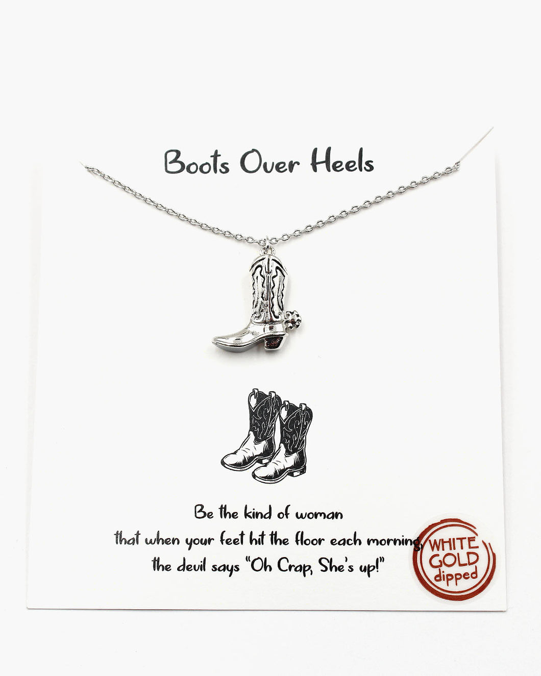 Boots Over Heels Necklace